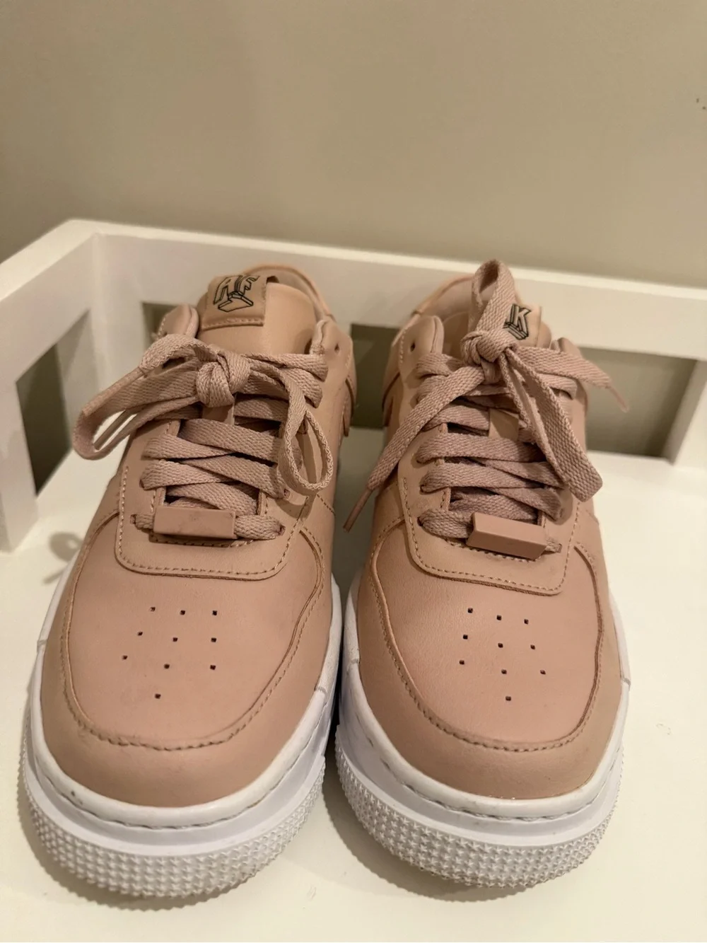 Nike Air Force 1 Pixel Particle Beige Platform Sneakers Women’s 6.5